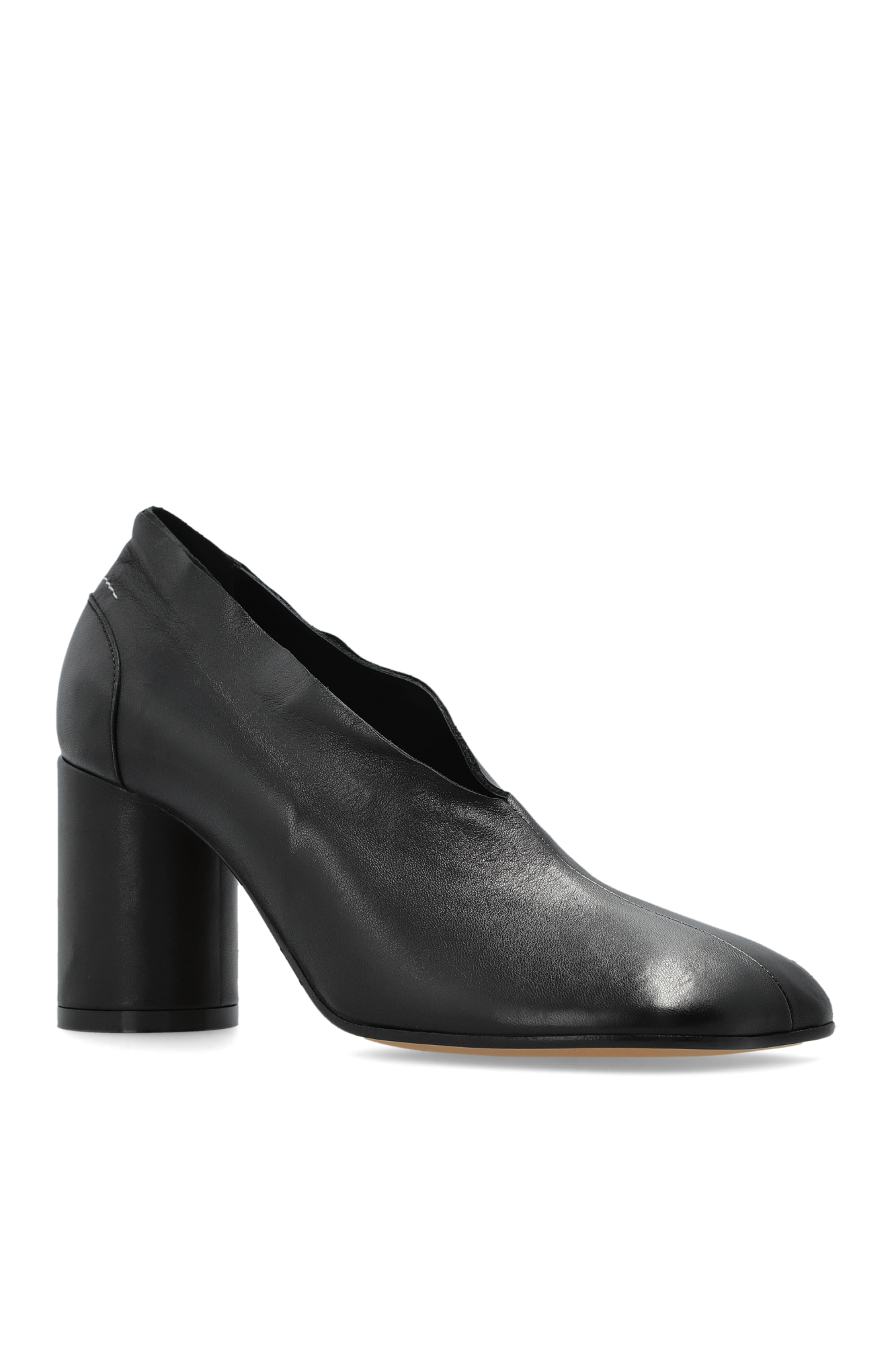 MM6 Maison Margiela Leather heeled shoes | Women's | Vitkac